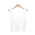 thumbnail image 1 of Tank Tops for Women under $5 Sleeveless Round Neck Tank Ladies Summer Printed Top White Free Size, 1 of 3
