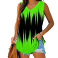 thumbnail image 1 of Tank Tops for Women under $5 Sleeveless V-Neck Basic Casual Flowy Summer T-Shirt Green L, 1 of 5