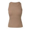 thumbnail image 1 of Tank Tops with Built in Bras Athletic Tank Tops for Women Ribbed Tank Top Fitness Workout Running Tops Khaki XXL, 1 of 8