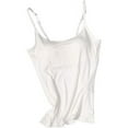 thumbnail image 1 of Tank with Built-in Bra for Women - Summer Casual Workout Yoga Sexy Spaghetti Strap Solid Tank Tops with Built-in Cups, 1 of 6