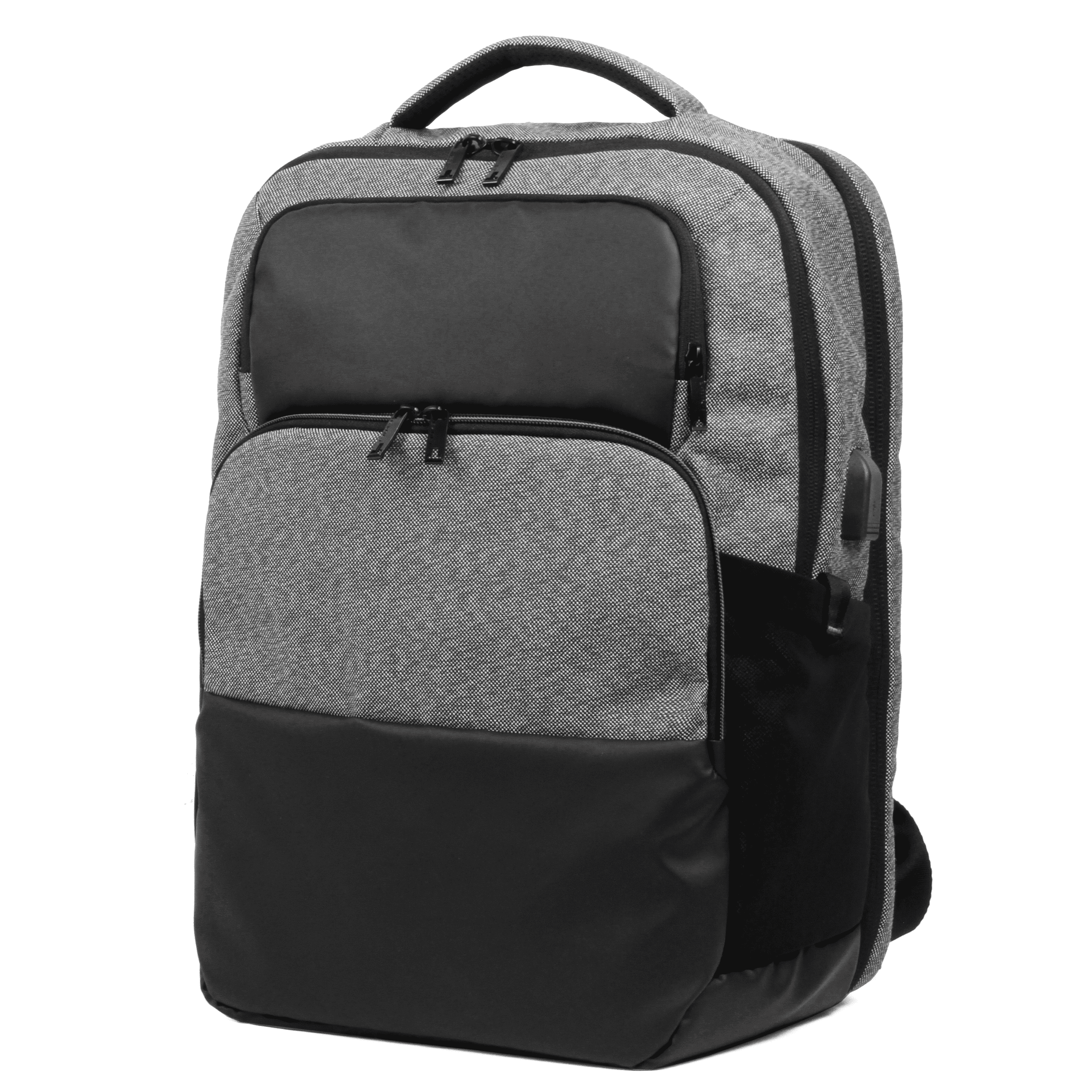 Tanka Business Laptop Backpack Commuter Travel 17.3 Inch Carry On, Grey