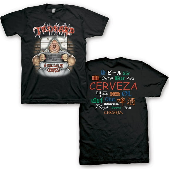 Tankard Cerveza T-Shirt-Large