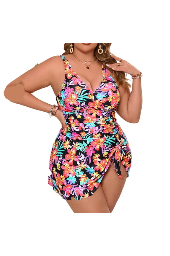 Tankini Plus Size Swimsuit Women Bikini Big Size Swimwear Women One-Piece Swimming Suit Beach Wear Sexy Bath Suits Monokini