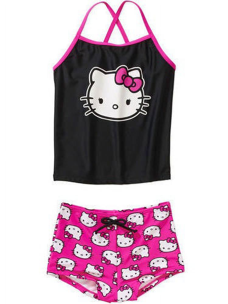 Girl's HELLO KITTY by Sanrio Swimsuit Bathing Suit Tie Dye 7/8 NWT