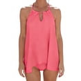 thumbnail image 1 of Tankini Sets for Women Two Piece Swimsuits Flowy Halter Top with Boyshorts Tummy Control Modest Bathing Suits Loose Fit Athletic Swimwear, 1 of 2