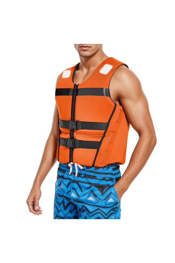 Tankini Swimsuits High Neck Color Block Bikini Outdoor Workout Clothes for Women,Orange,XL