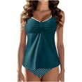 thumbnail image 1 of Yijfswar Tankini Swimsuits for Women Modest Two Piece Bathing Suits Front Knot Tank Top with Bottom, 1 of 2