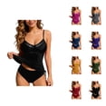 thumbnail image 1 of Tankini Swimsuits for Women Spaghetti Strap Backless Tankini Top with Swim Bottom Bathing Suit Swimwear, 1 of 9