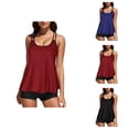 thumbnail image 1 of Tankini Swimsuits for Women Tankini Top with Boyshorts 2 Piece Tummy Control Tankinis Bathing Suits Swimwear, 1 of 7