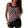 thumbnail image 1 of Tankini Swimsuits for Women Two Piece 2026 Modest Tummy Control Bathing Suits with Board Shorts Swimwear, 1 of 5