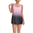 thumbnail image 1 of Tankini Swimsuits for Women, Two Piece Bathing Suits with Shorts, Modest Tank Top Swim Dress, 1 of 6