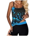 thumbnail image 1 of Tankini Swimsuits for Women Two Piece Floral Print Top with Boyshort Bottom Full Coverage Bathing Suit Modest Swimwear for Beach Pool Vacation, 1 of 5