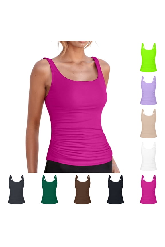 Tankini Tops for Women Adjustable Straps Bathing Suit Top Minimalist Swimwear Swim Top Only