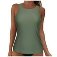 thumbnail image 1 of Tankini Tops for Women High Neck Tankini Top Tummy Control Tankini Plus Size Tankini Tops, 1 of 4