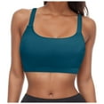 thumbnail image 1 of Tankini Tops for Women Racerback High Neck Swim Top Removable Padded Bathing Suit Top No Bottom Navy L, 1 of 4