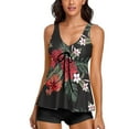thumbnail image 1 of Tankini for Women Swimsuits with Shorts Two Piece Bathing Suits Tummy Control Swimwear, 1 of 8