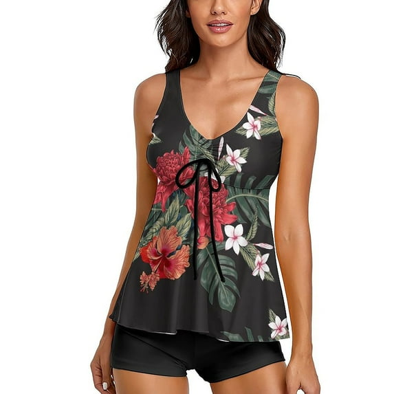 Tankini for Women Swimsuits with Shorts Two Piece Bathing Suits Tummy Control Swimwear
