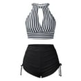 thumbnail image 1 of Tankinis Striped Print Polyester, Swimsuit (Women's), 1 of 7