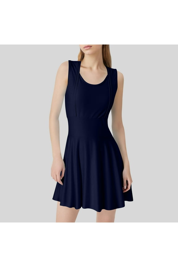 Tankinis for Women Plus Size Bikini Skirt Style Conservative Waist Cinching Slimming Vacation Sexy Swimsuit