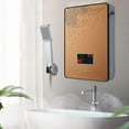 thumbnail image 1 of Tankless Electric Hot Water Heater,4500W 110V Instant Water Heater On Demand Bath Shower with LED Screen Display for Bathroom,Bathtub,RV,Whole House,Shower,w/Overheating Protection (Gold), 1 of 9