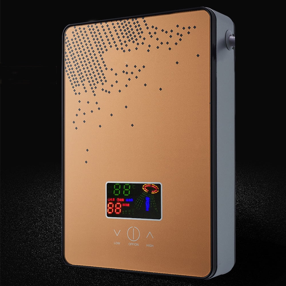 Tankless Electric Water Heater, Fast Heating, Adjustable Temperature, LED Display