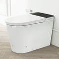 thumbnail image 1 of Tankless Smart Toilet with Bidet Built In, Auto Open & Close, Wider Bidet with Heated Seat, Warm Water and Dry, Foot Sensor, LED Display, Remote Control, White, 1 of 12