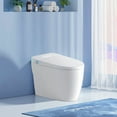 thumbnail image 1 of Tankless Smart Toilet With Bidet Built In, One-piece Bidet Toilet Seat, Auto Flush, Auto Open/Close,Heated Seat, Warm Water and Dry, Adjustable Temp,Remote Control Side Know, 1 of 10