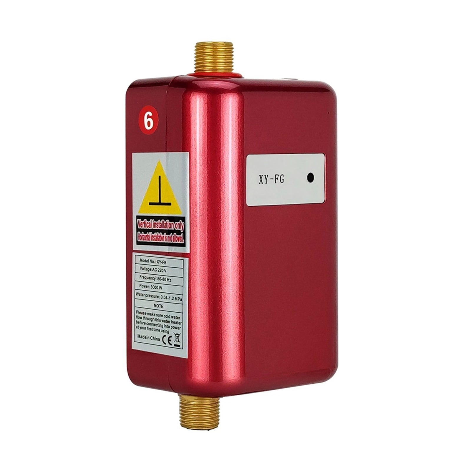 Tankless Water Heater,3000W Portable Mini Instant Electric Hot Water Heater System For Household Indoor Bathroom Kitchen Washing ,Safety Protections