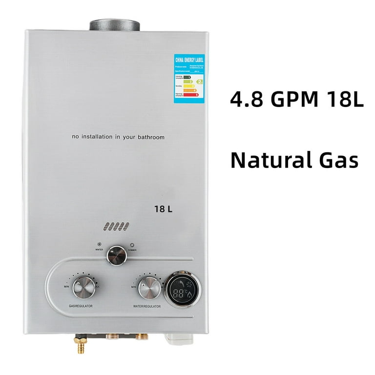 Eco Smart 18L Portable Tankless Water Heater, Natural Gas,