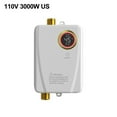 thumbnail image 1 of Tankless Water Heater Electric 110V, 3000W Instant Water Heater Under Sink, On Demand Hot Water Heater Electric with Digital Display, Electric Mini Water Heater for Kitchen Bathroom Washin, 1 of 10