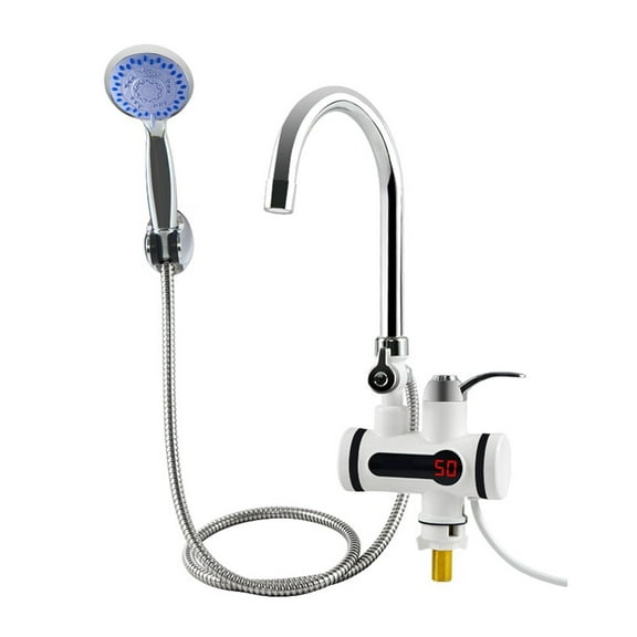 Tankless Water Heater Faucet Shower Instant Water-Heater Electric Tap Heating Instant Hot Water for Kitchen and Bathroom ,Easy to Install