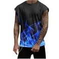 thumbnail image 1 of Tanks Tops for Mens Cool Printed,Workout Tank Tops for Men Muscle Gym Tank Tops Sleeveless Fitted Tank Shirts 3D Novelty Graphic Shirts Beach Wear, 1 of 5