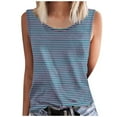 thumbnail image 1 of Tanks for Women,Tanks for Summer,Women's Fashion Summer Printed Round-Neck Sleeveless Tank,Women Summer Clothes, 1 of 4
