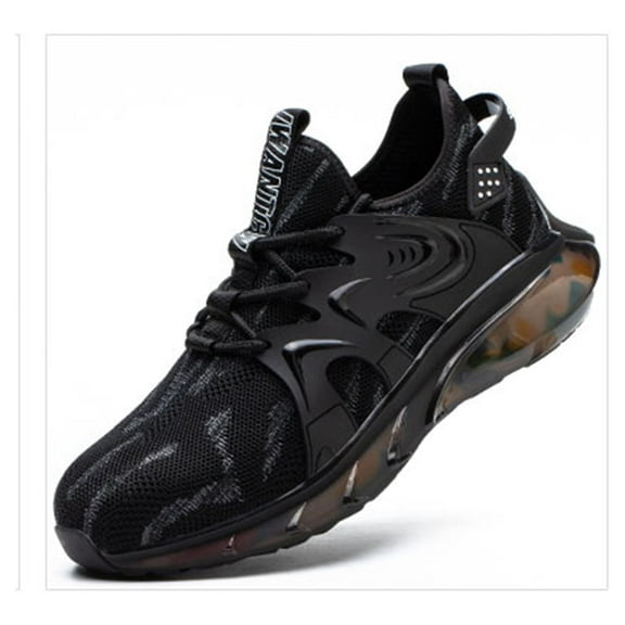 Tanleewa Air Cushion Steel Toe Work Shoes for Men Safety Sneakers Shoe Size 9.5