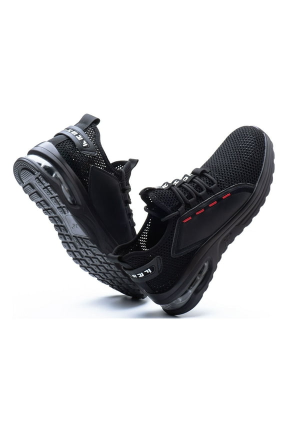 Breathable Work Shoes for Men Nonslip Steel Toe Safety Shoe Size 5.5