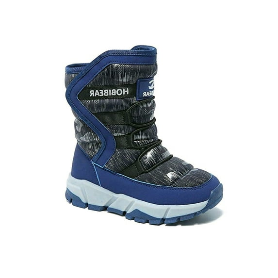 Tanleewa Fur Lined Kids Winter Boots Snow Boots for Boys Girls Child Shoe Size 1