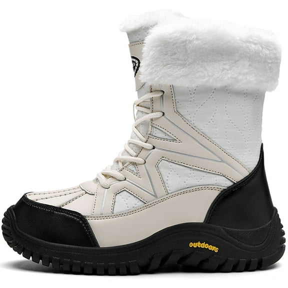 Tanleewa Mid-Calf Snow Boots for Women Shoe Size 5 Adult Female