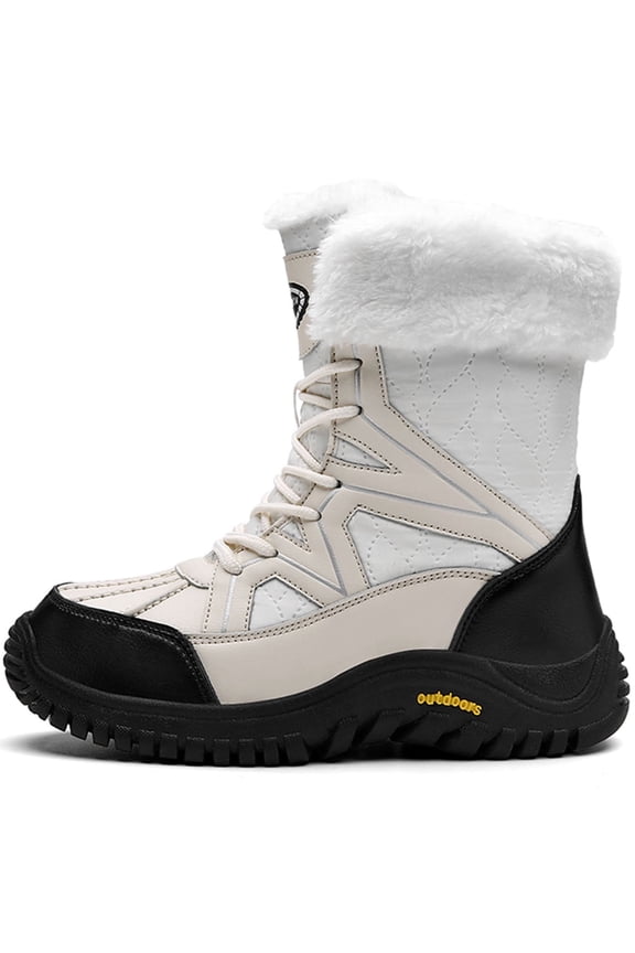 Mid-Calf Snow Boots for Women Shoe Size 8.5 Adult Female
