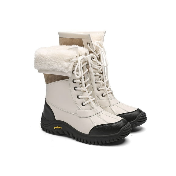 Tanleewa Fur Lining Women’s Winter Boots Waterproof Snow Boots 9 Female