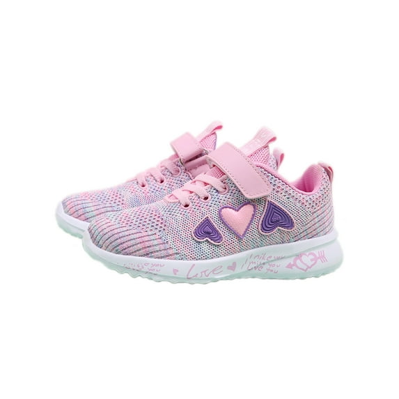Tanleewa Girls Non-slip Safety Athletic Sneakers Walking Running Child Shoe Size 4.5 Big Kid
