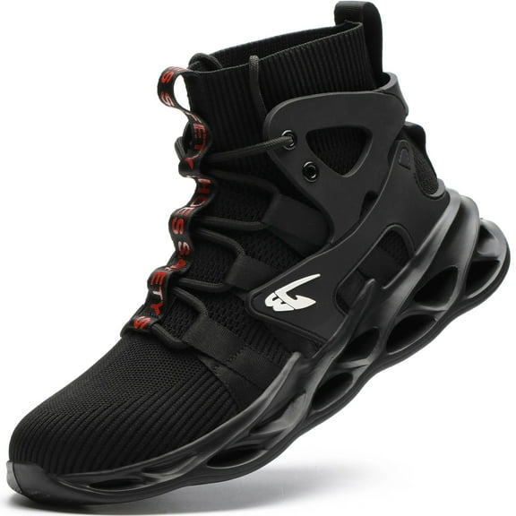 Tanleewa Indestructible Steel Toe Work Boots for Men Safety Shoe Size 5