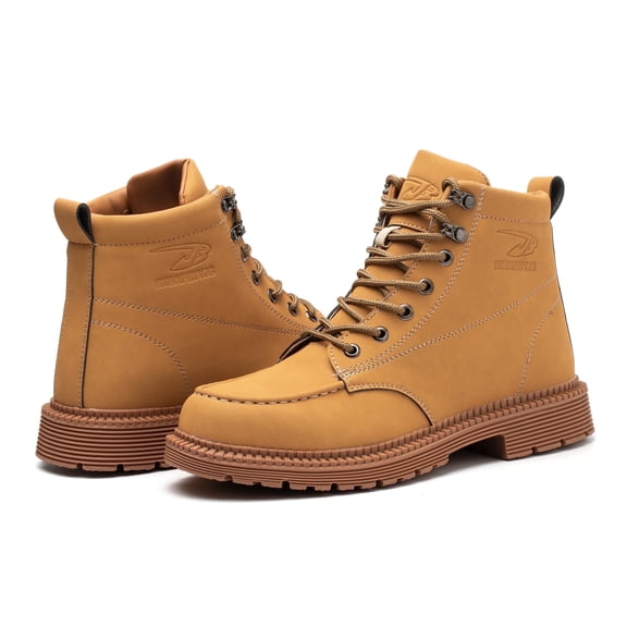 Tanleewa Leather Steel Toe Shoes for Men Waterproof Work Boots Shoe Size 11