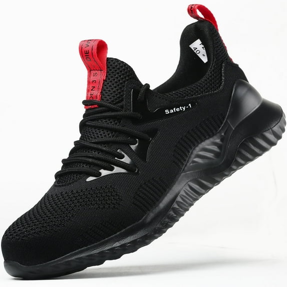 Tanleewa Lightweight Safety Shoes for Men Steel Toe Work Shoes Nonslip Sneakers Shoe Size 10