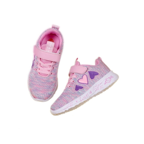 Tanleewa Lovely Girls Sports Shoes Kids Breathable Sneakers Lightweight Casual Shoe Size 1