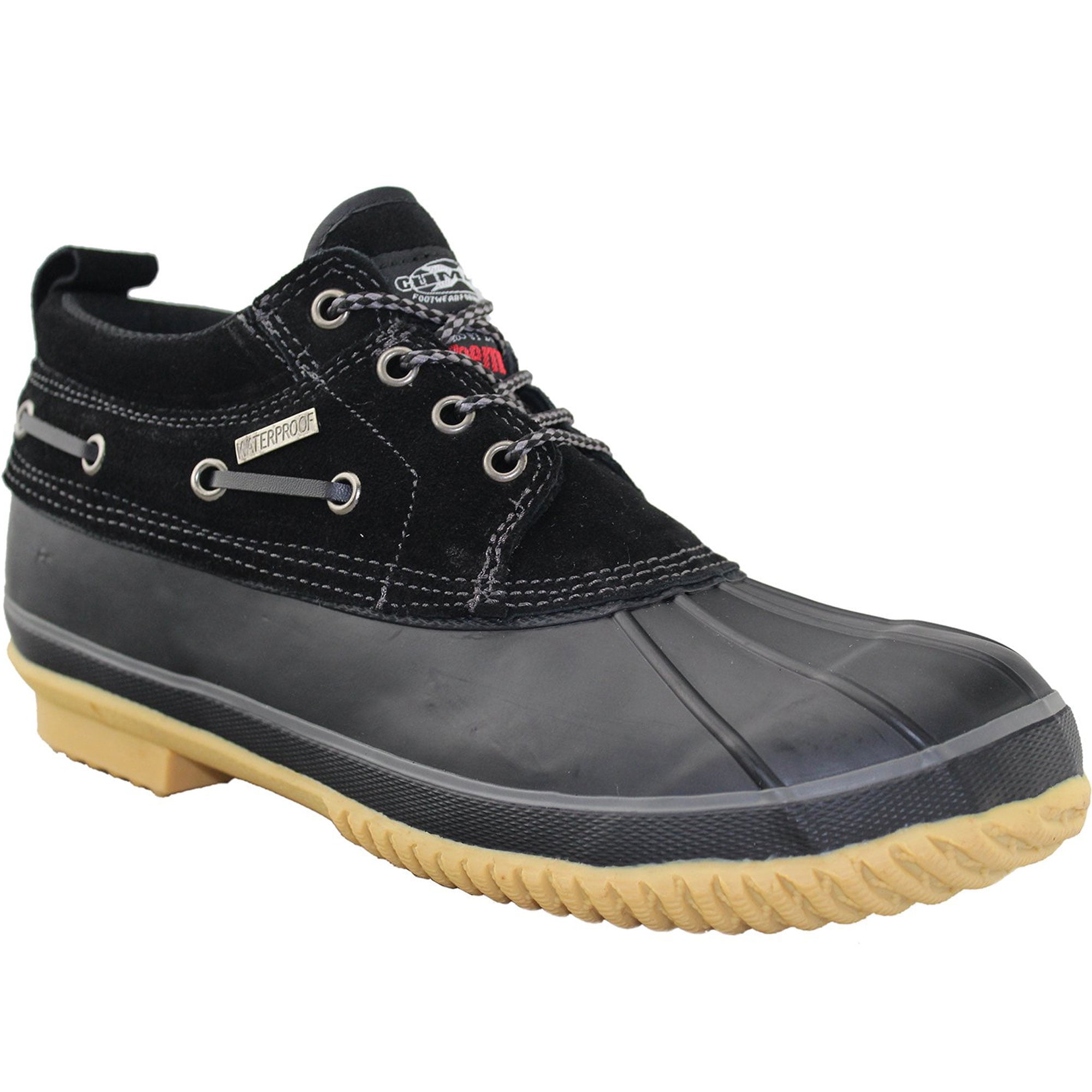 Men s Short Duck Boots Suede Thermolite Insulated Waterproof Snow Winter Walmart