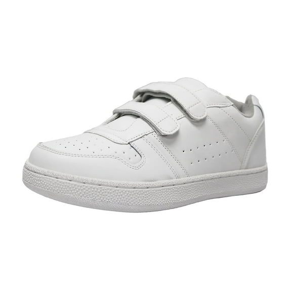 Tanleewa Men's Leather Strap Sneakers Lightweight Hook and Loop Walking Shoe Size 11.5 Adult Male