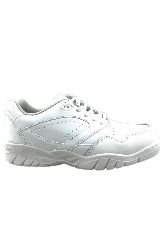 Men's Leather White Sports Shoes Lightweight Sneakers Breathable Casual Shoe Size 17