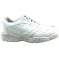 thumbnail image 1 of Tanleewa Men's Leather White Sports Shoes Lightweight Sneakers Breathable Casual Shoe Size 3, 1 of 5