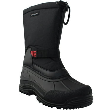 Tanleewa Men's Snow Duck Boots Mid-Calf Waterproof Insulated Winter Boots Shoe Size 6 Adult Male