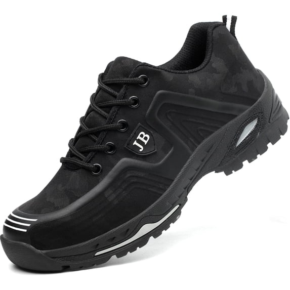 Tanleewa Men’s Steel Toe Safety Work Shoes Camouflage Fashion Shoe Size 5.5